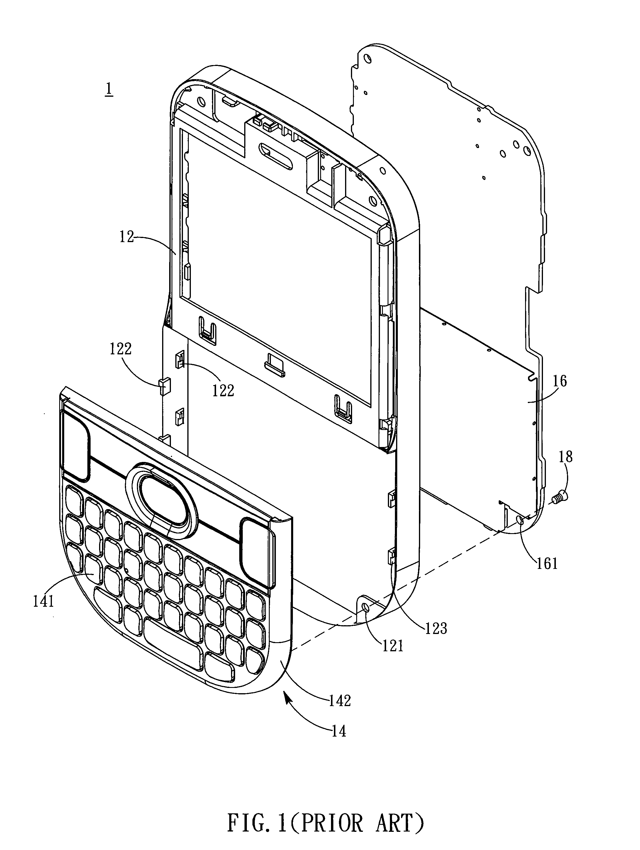 Electronic device with detachable keypad module