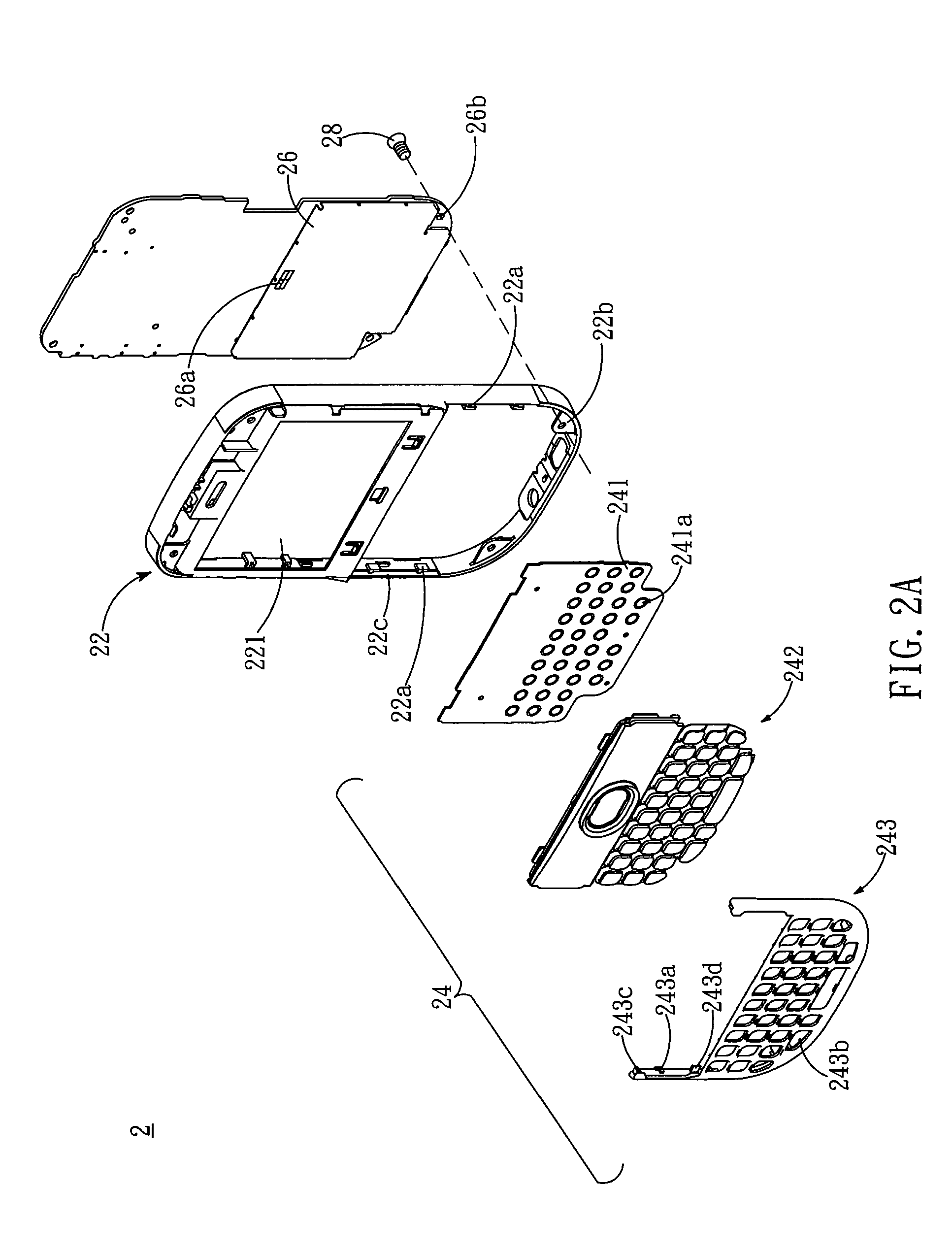 Electronic device with detachable keypad module