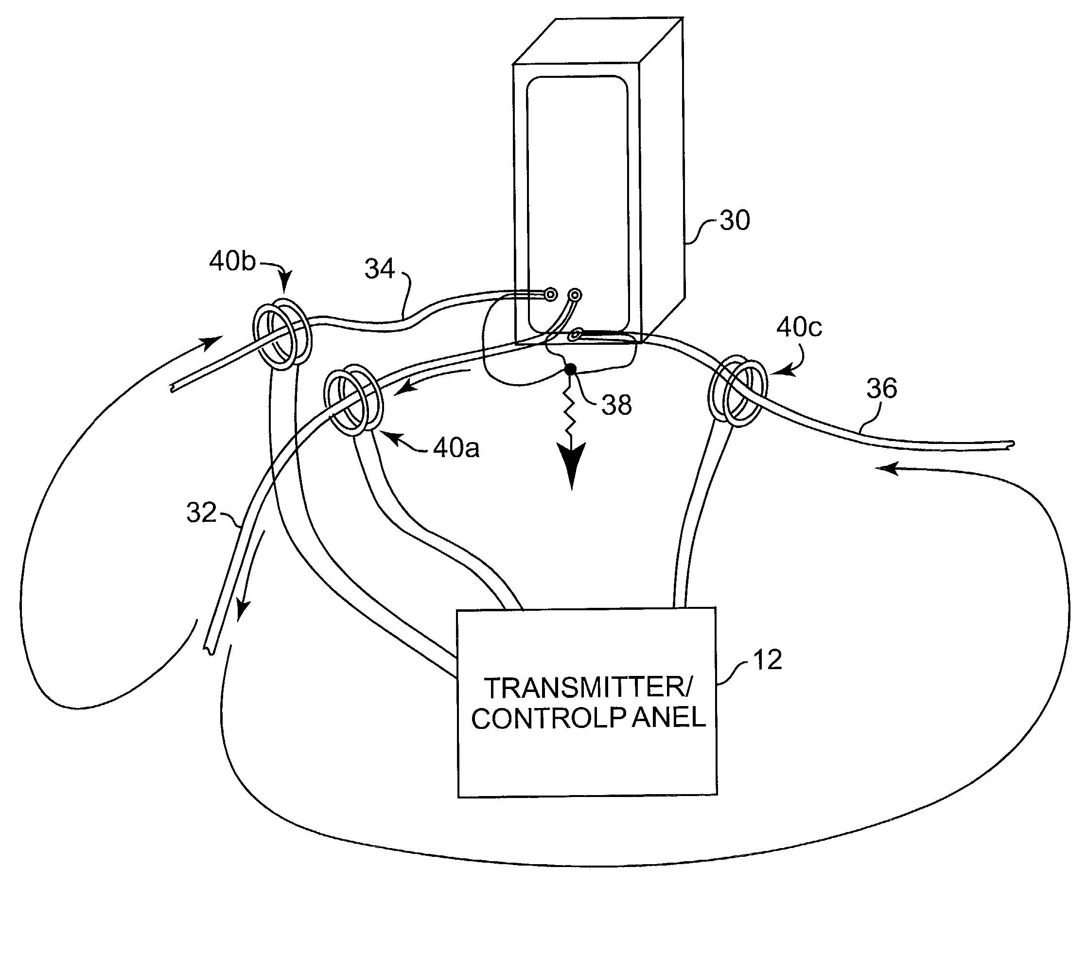Cable location system using magnetic induction