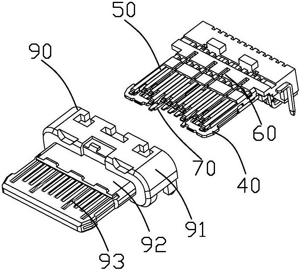 Large-current USB Type C socket