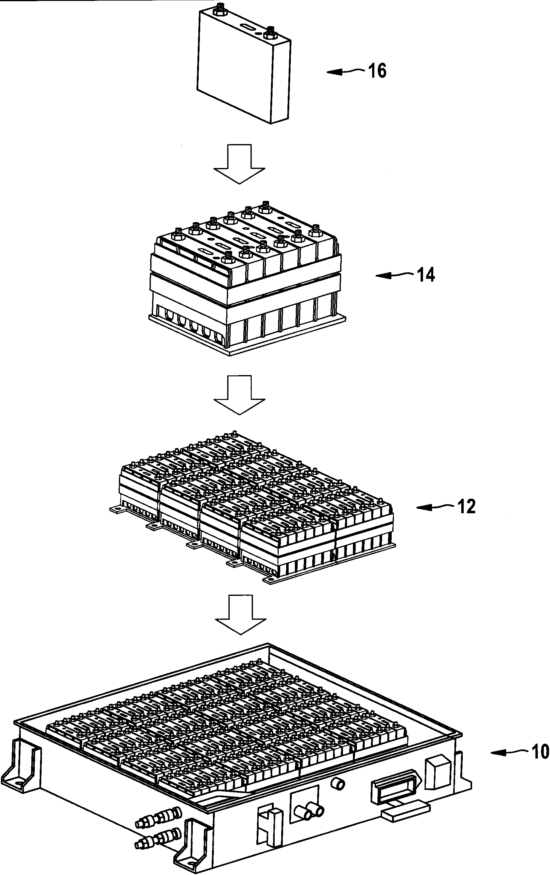 Battery and motor vehicle comprising said battery