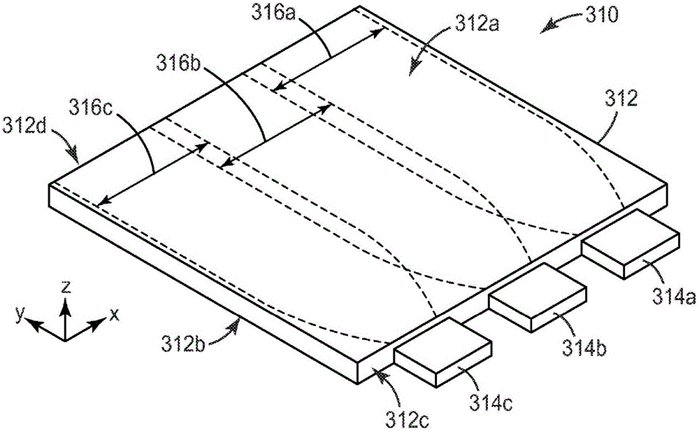 Scanning backlight with slatless light guide