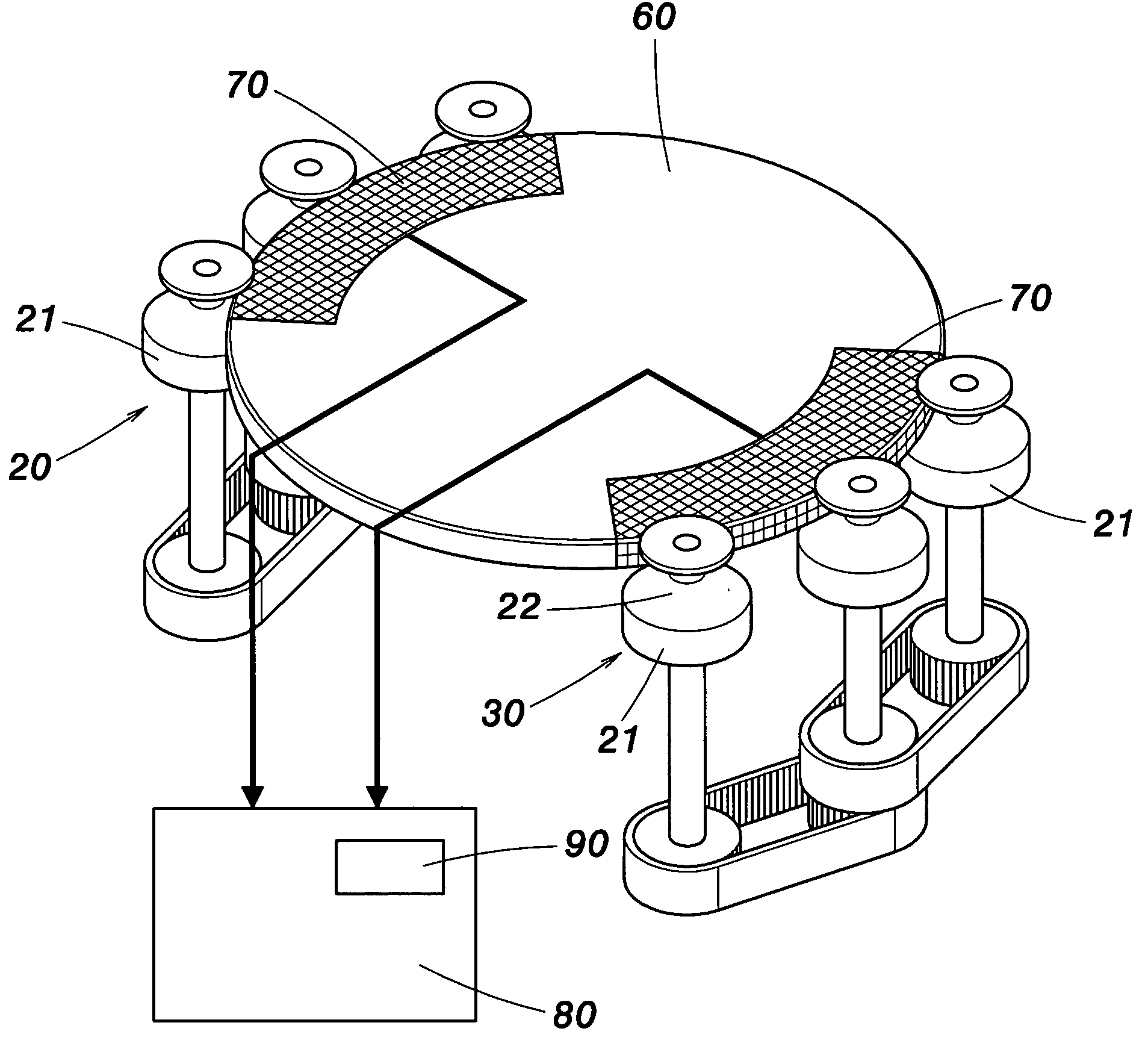 Device used for detecting clamping force of processed object and method thereof