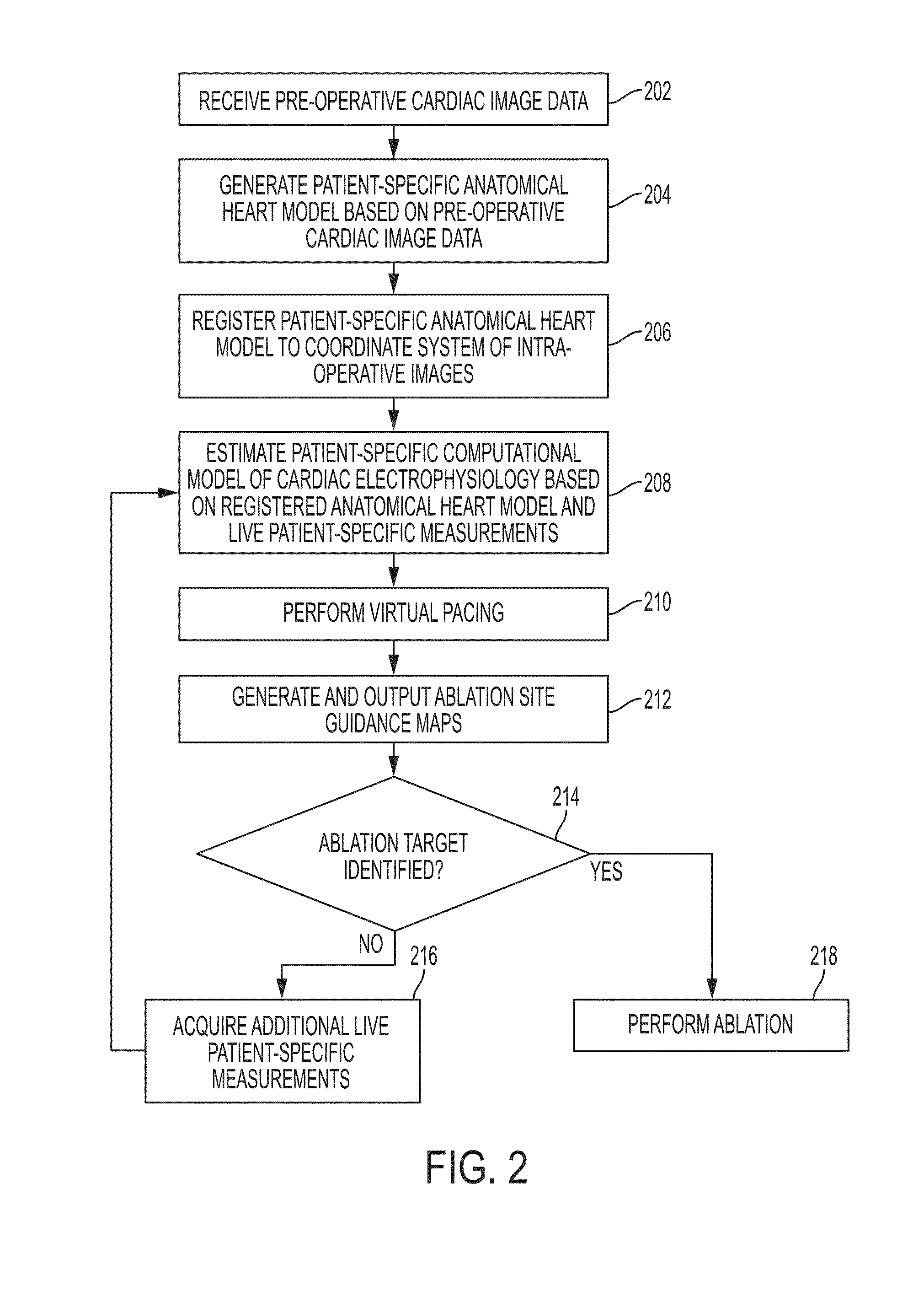 System and method for patient specific planning and guidance of ablative procedures for cardiac arrhythmias