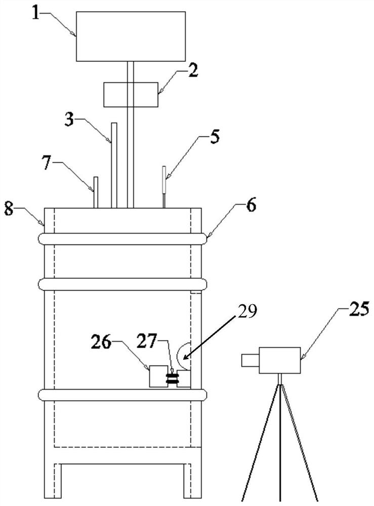 Structural cracksoil body seepage test device