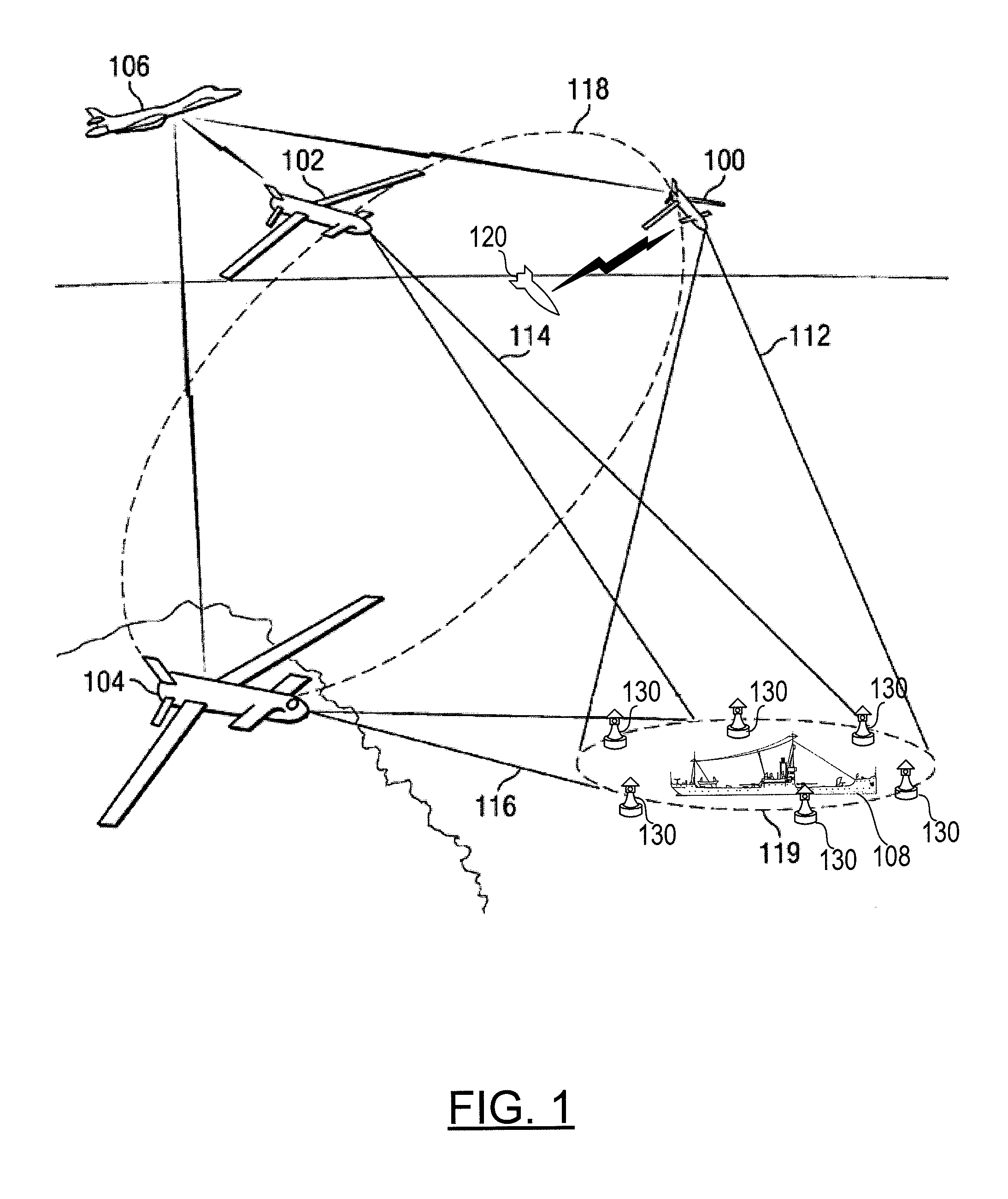 Method and apparatus for determining the relative position of a target