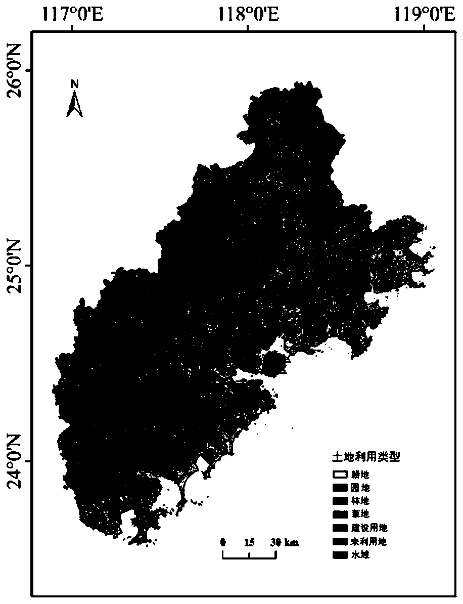 Method for detecting coupling relationship between land utilization and surface temperature based on urban agglomeration scale