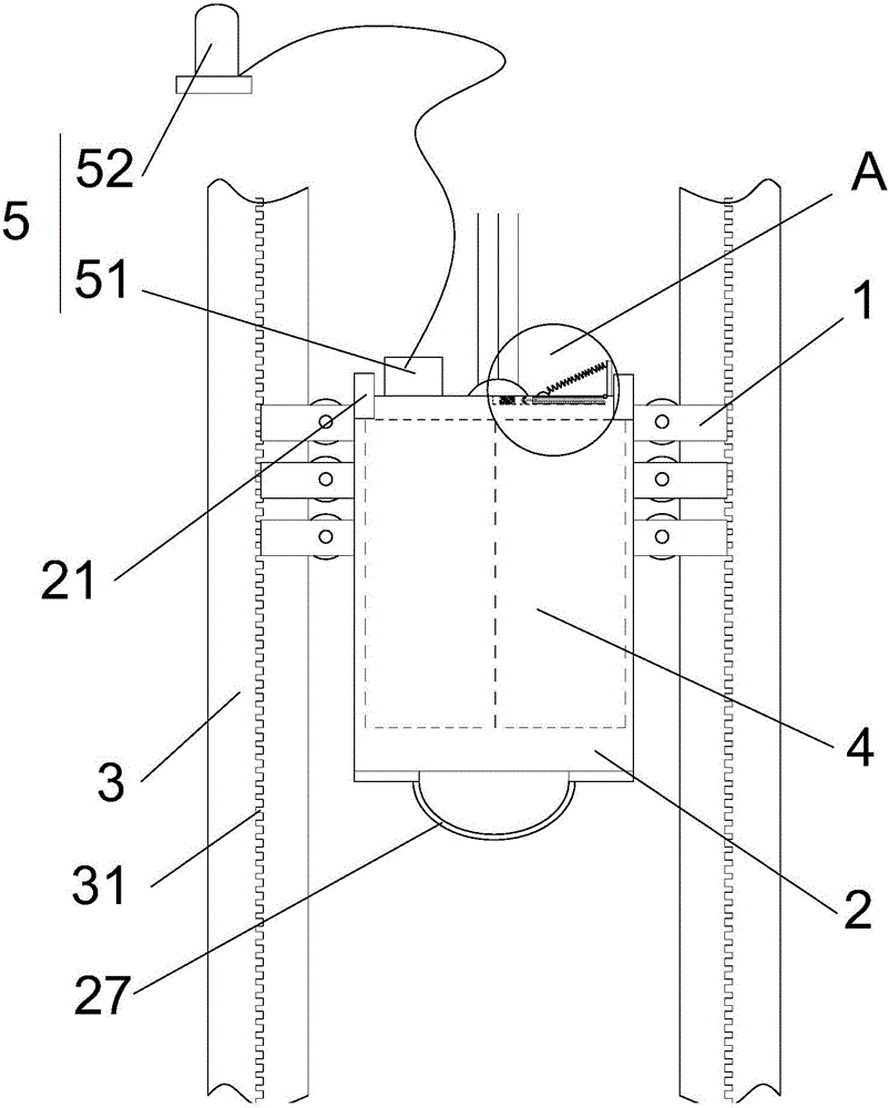 Emergent stopping device of car