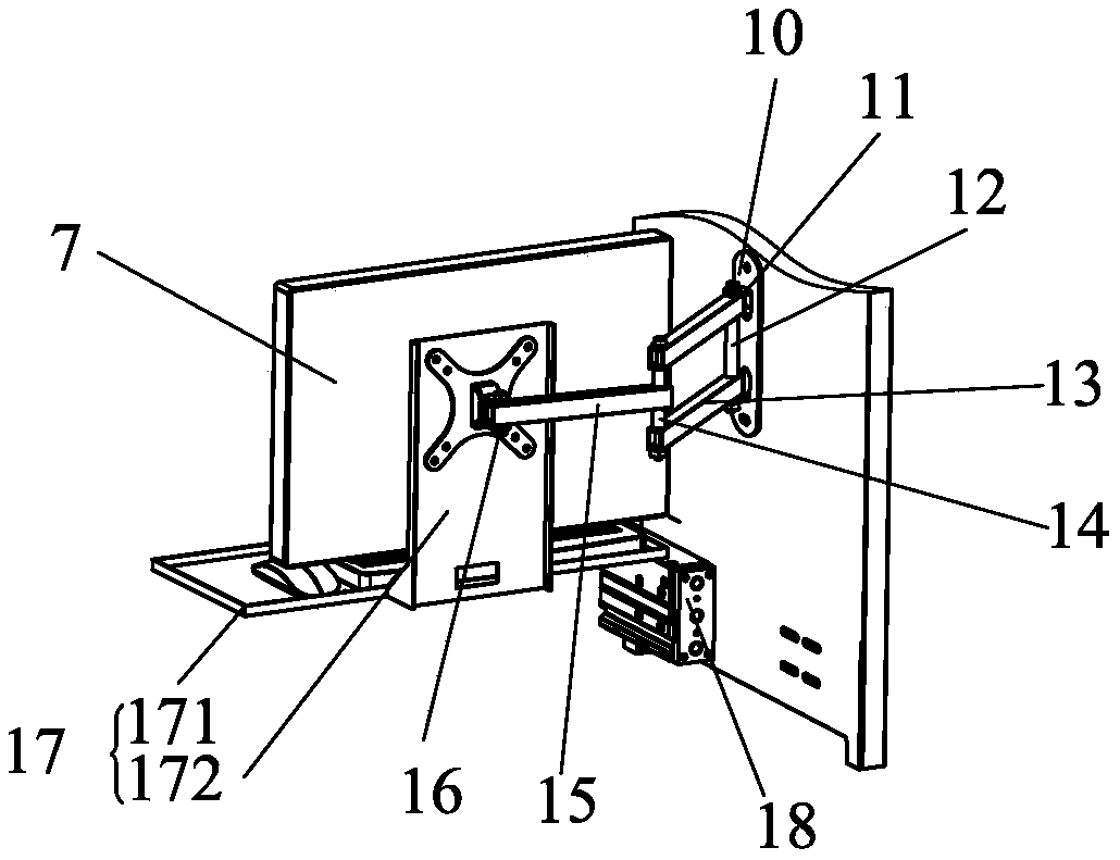 Mobile phone middle plate detection device and detection system thereof