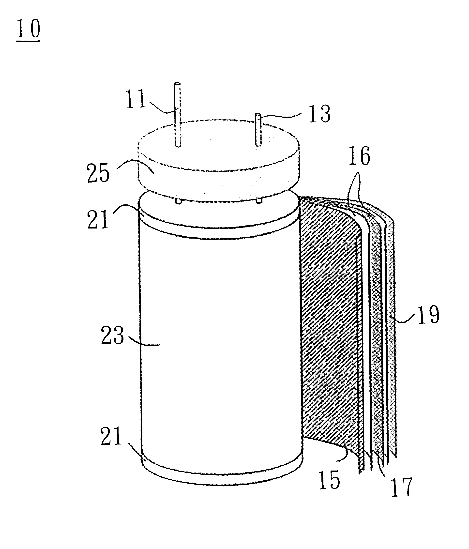 Cylindrical high voltage supercapacitor and method of manufacturing the same