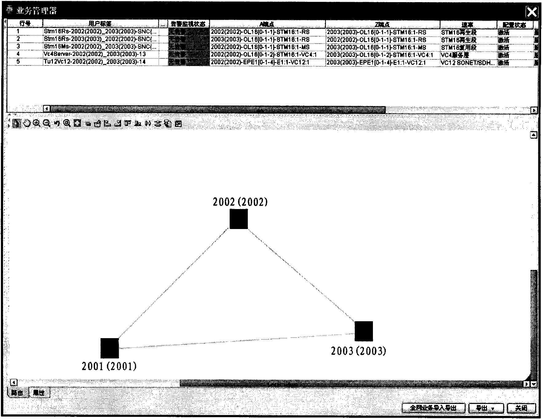 Display method for operating routing and device