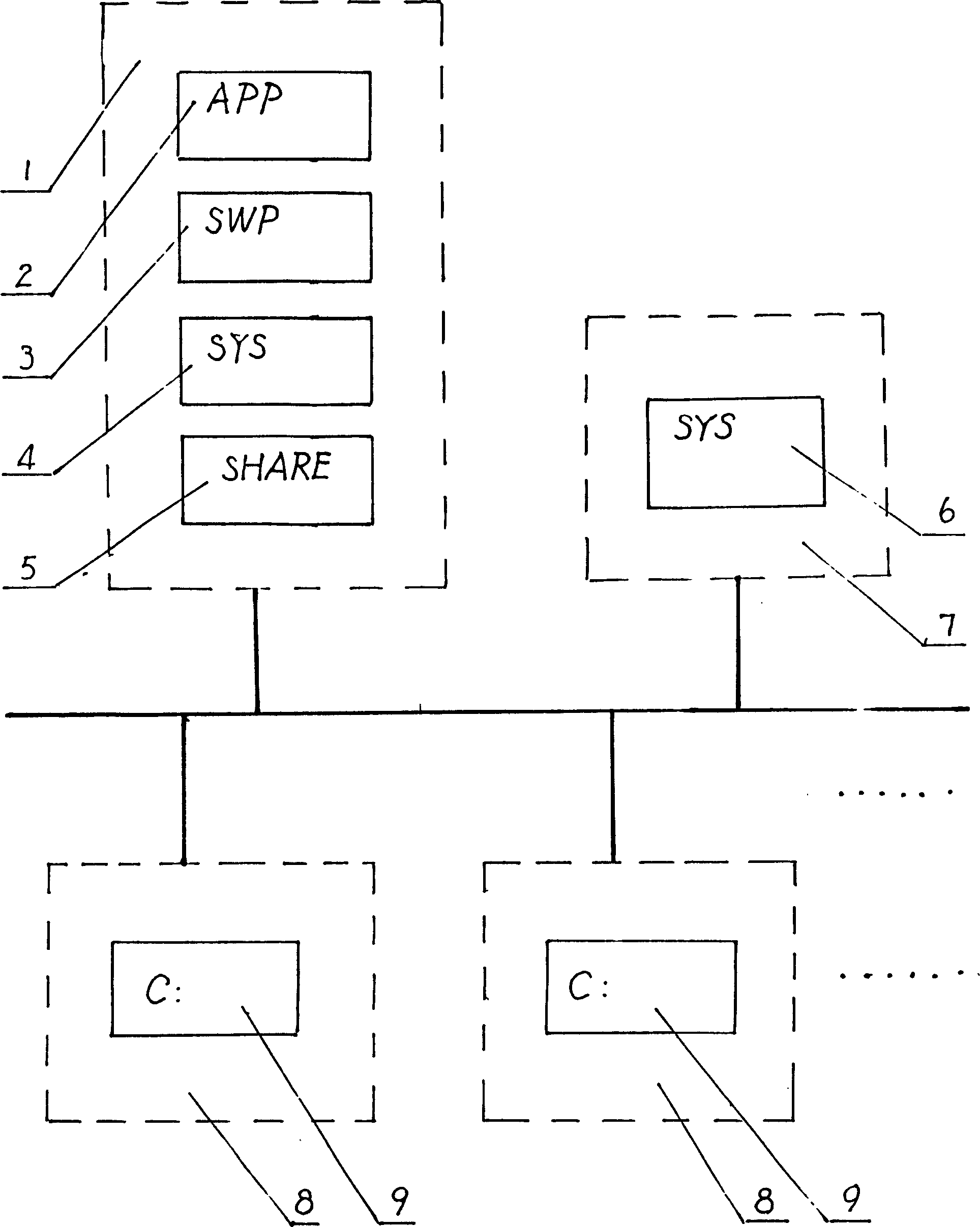 Starting system for diskless operating station and its method