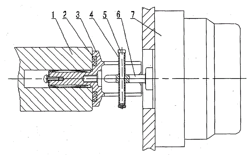 Transmission method of a locomotive shaft end speed sensor