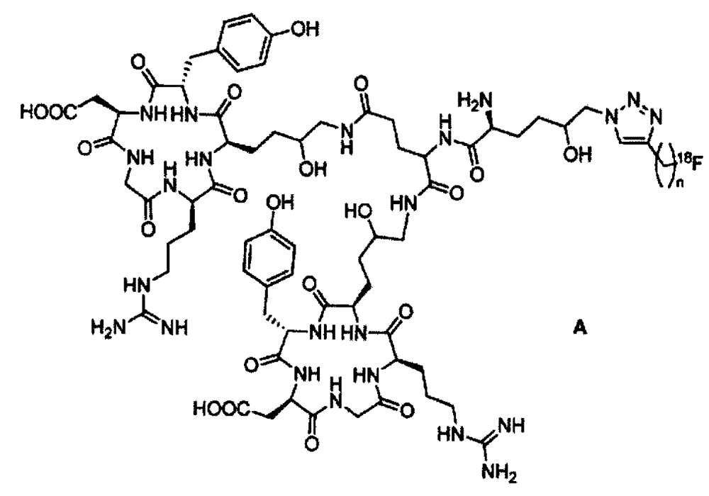 RGD-type polypeptide pet imaging agent targeting integrin αvβ3 and its preparation method and application