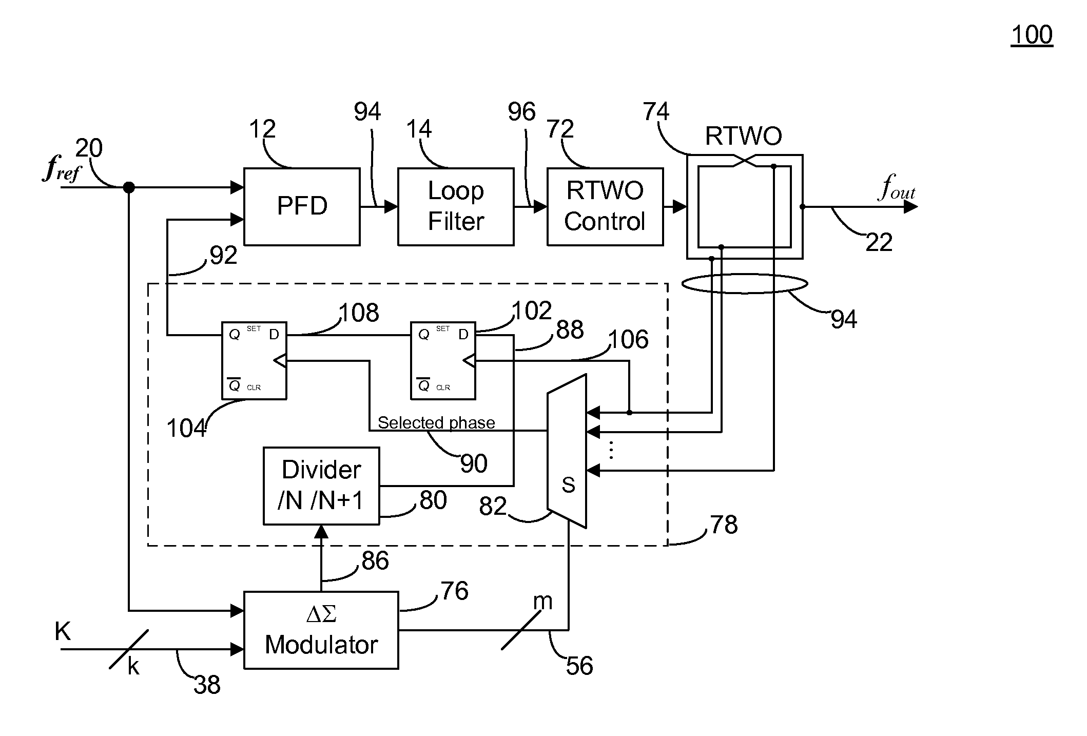 Low Noise Fractional Divider Using A Multiphase Oscillator