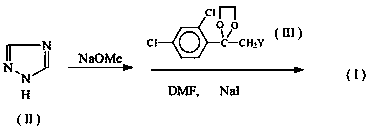 Synthesis method of azaconazole intermediate