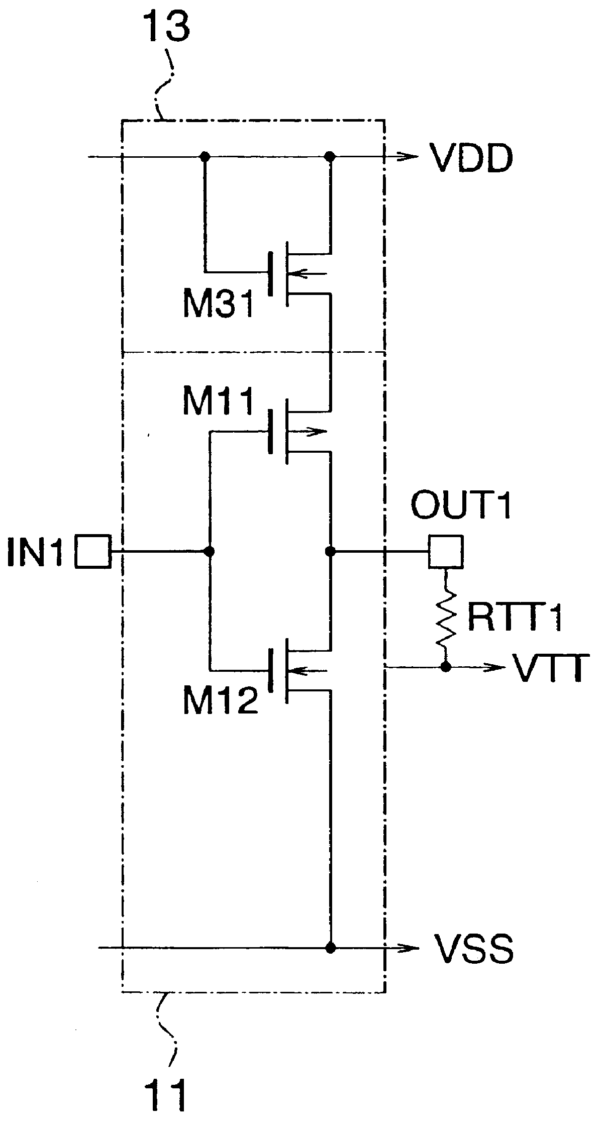 Small amplitude signal output circuit