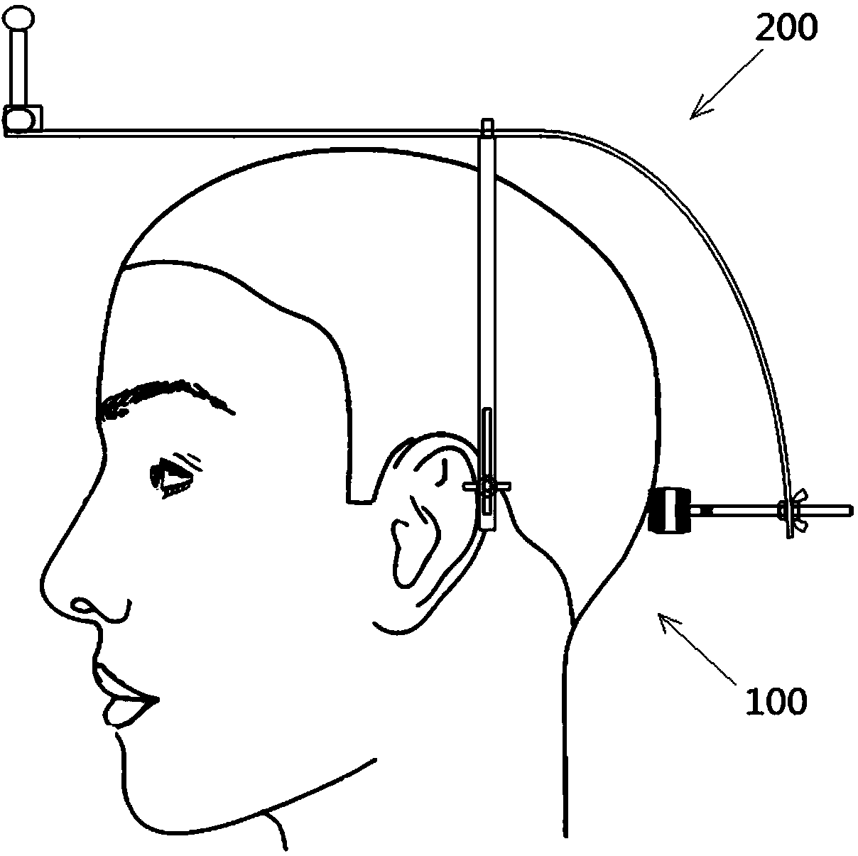 Musculus facialis three-dimensional motion measuring device on basis of motion capture