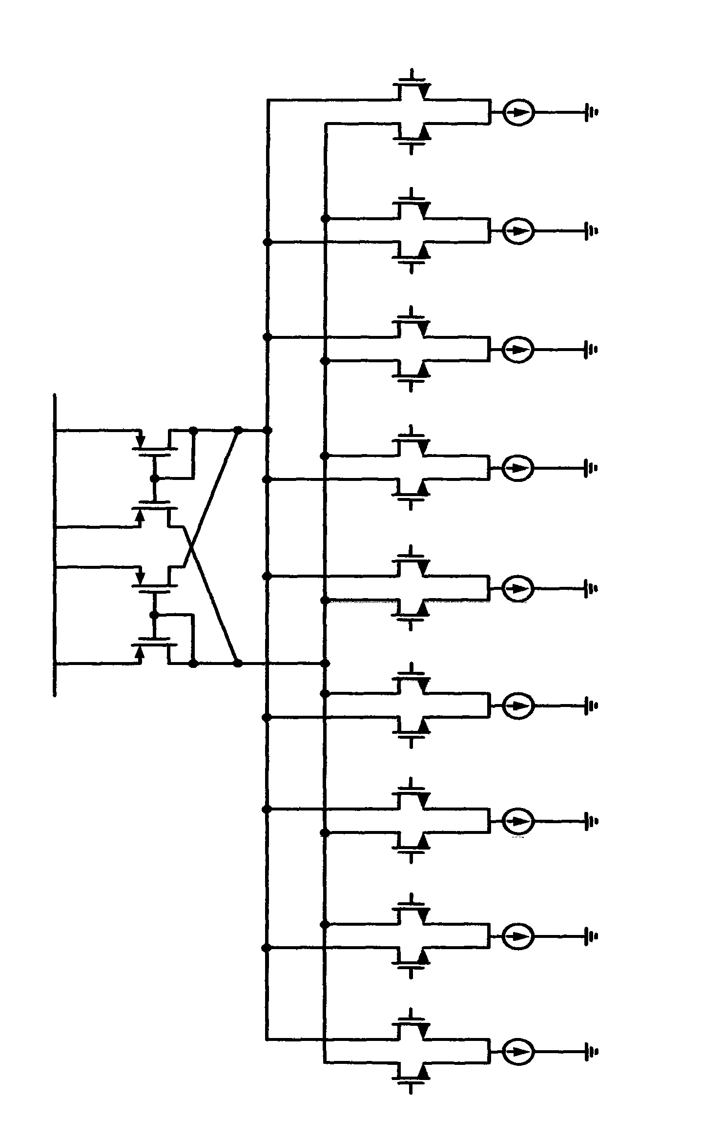 Folding device and folding and interpolating A/D converter