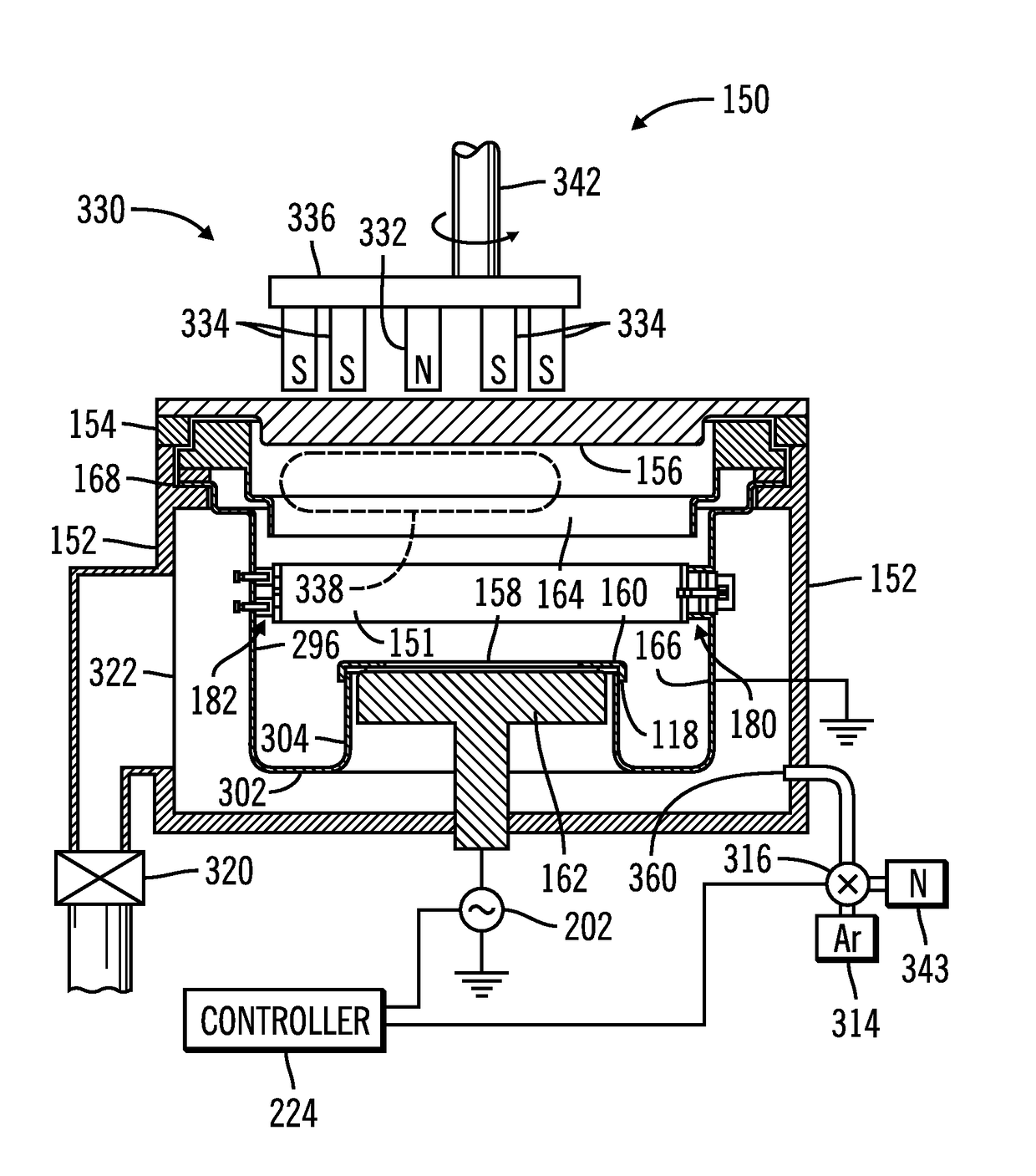 Self-ionized and inductively-coupled plasma for sputtering and resputtering