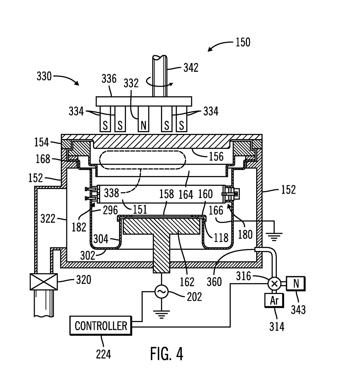 Self-ionized and inductively-coupled plasma for sputtering and resputtering