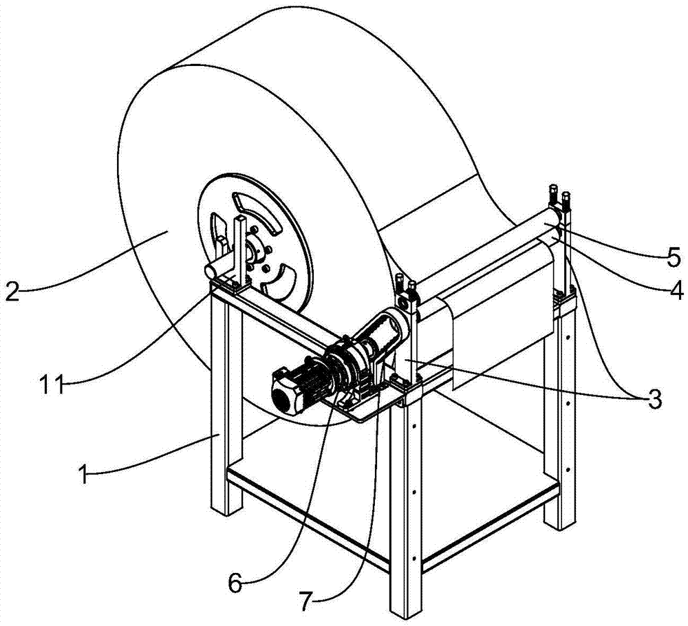 Unwinding apparatus used for insulating paper