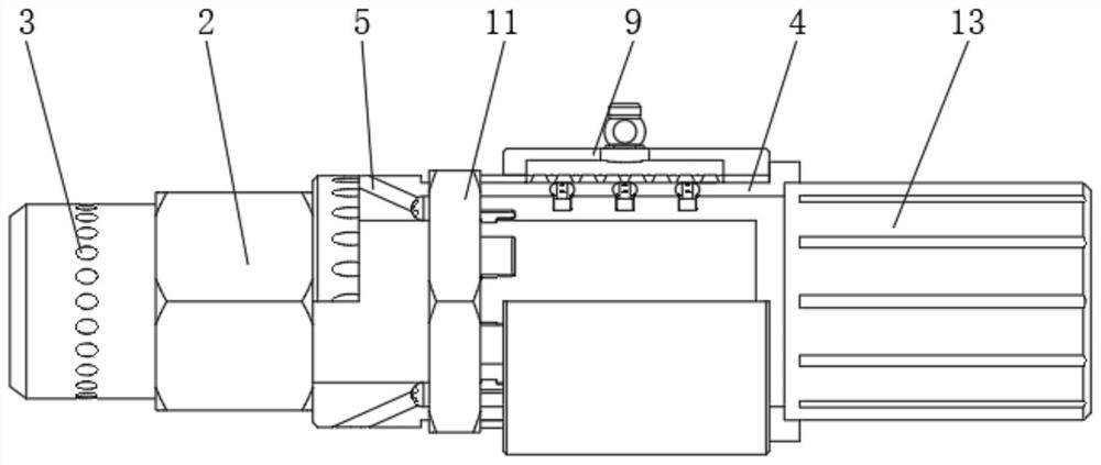 Atomizing spray head structure for spraying aqueous solution pesticide