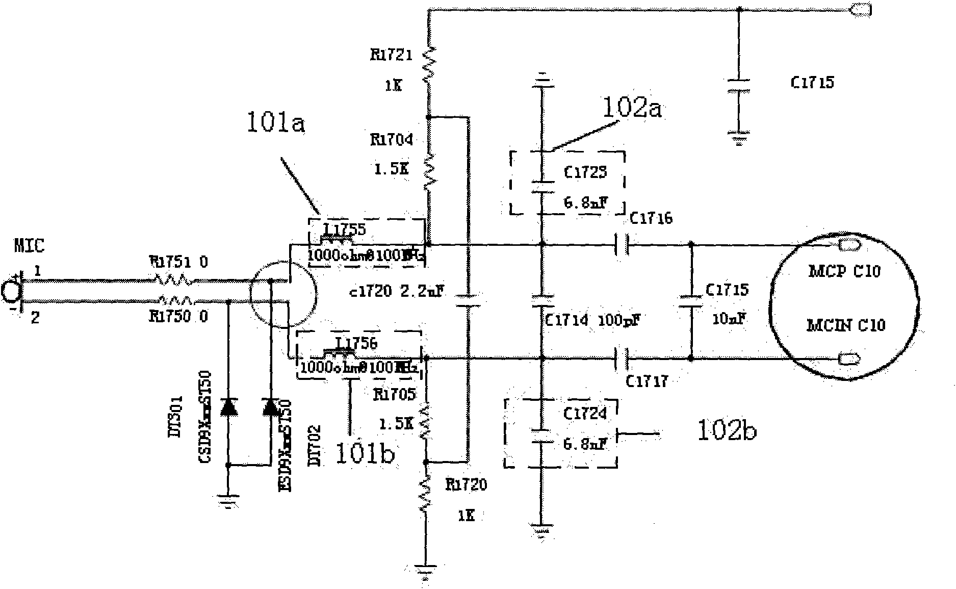 Audio processing device and method of electronic equipment