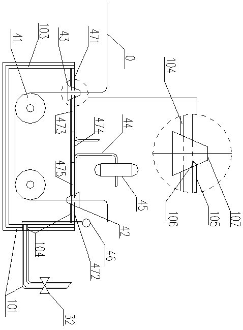 Automatic feeding system for semi-flexible cable hot tinning process and automatic feeding method