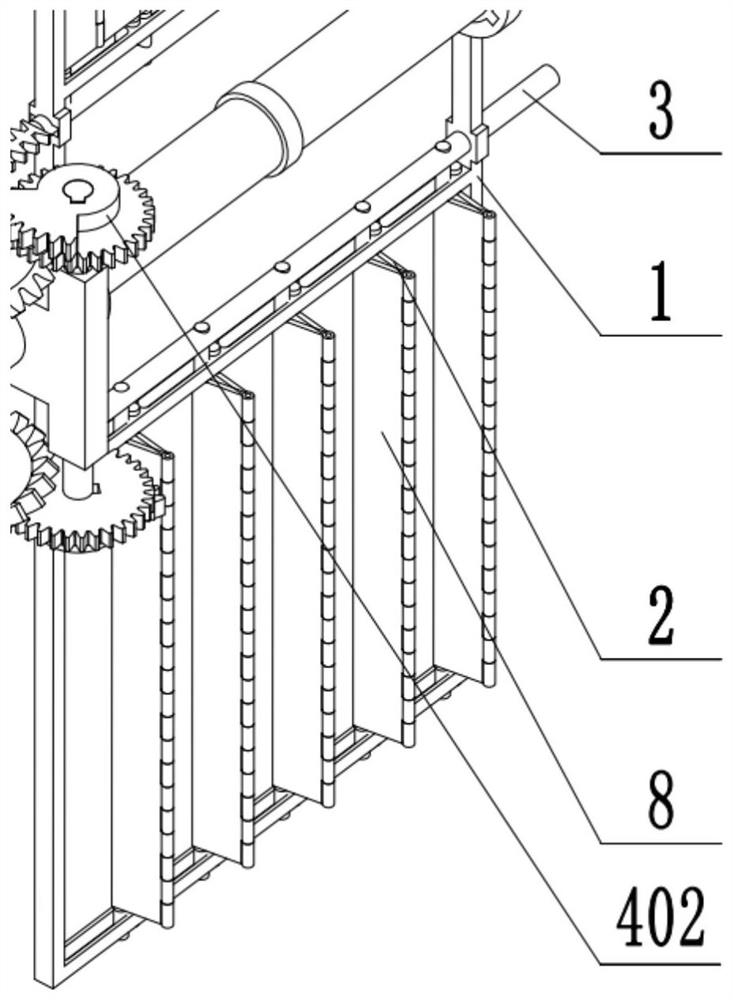 Incomplete gear control rotary foldable wing flight device