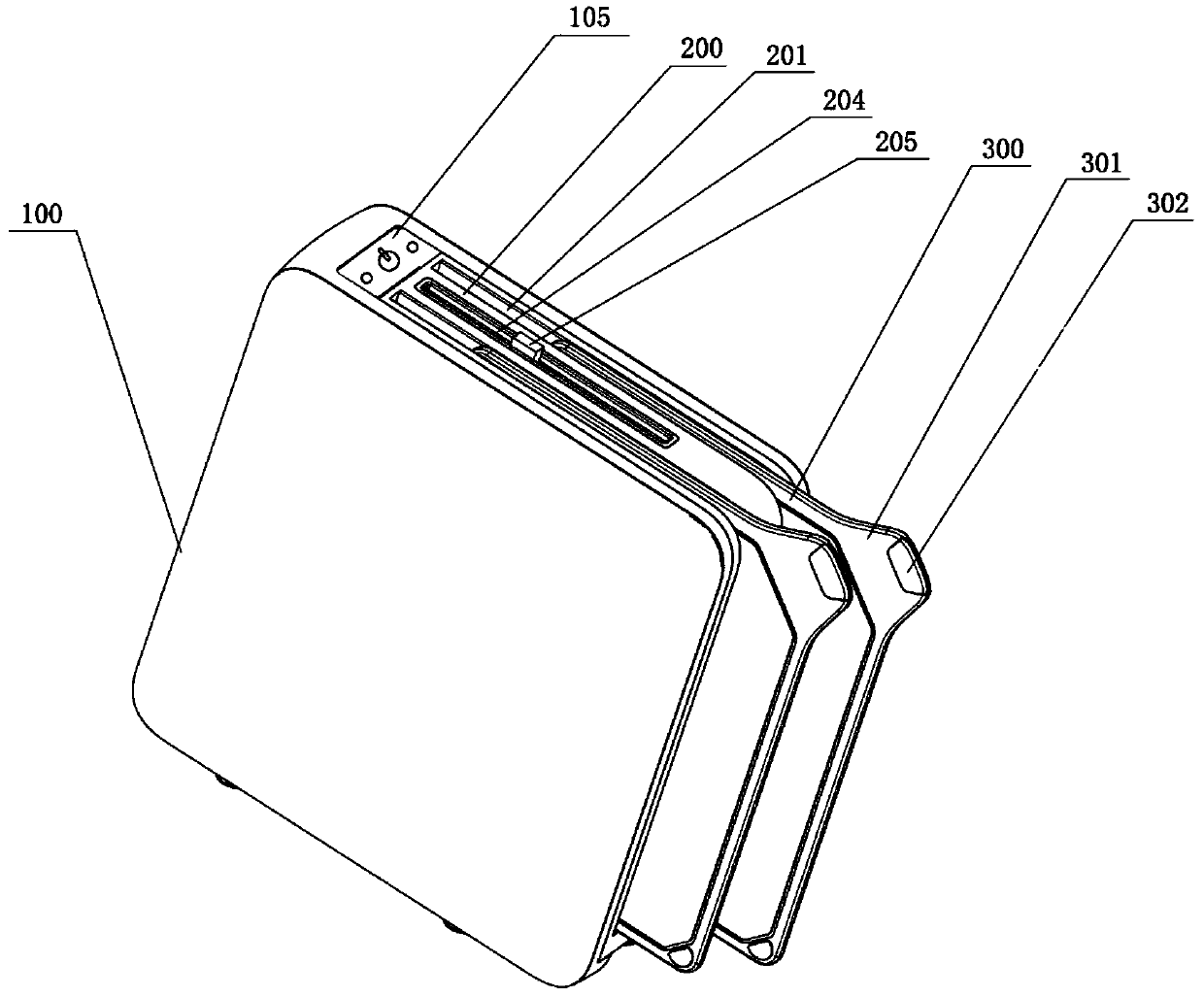 Classification chopping board storage device