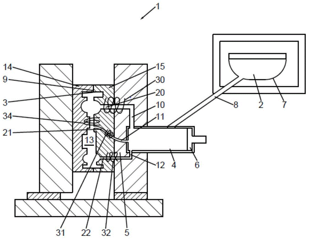 Casting device and casting method