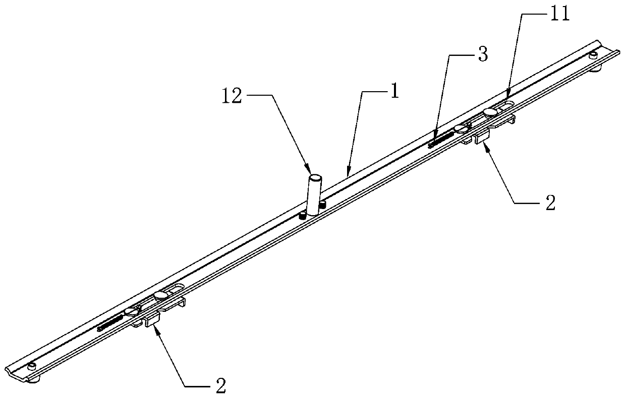 Driving rod locking device