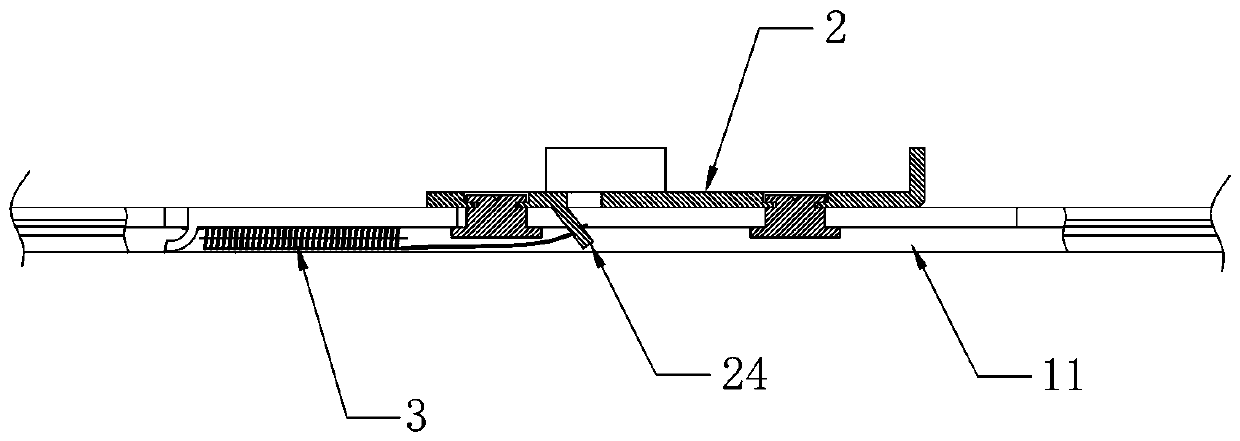 Driving rod locking device