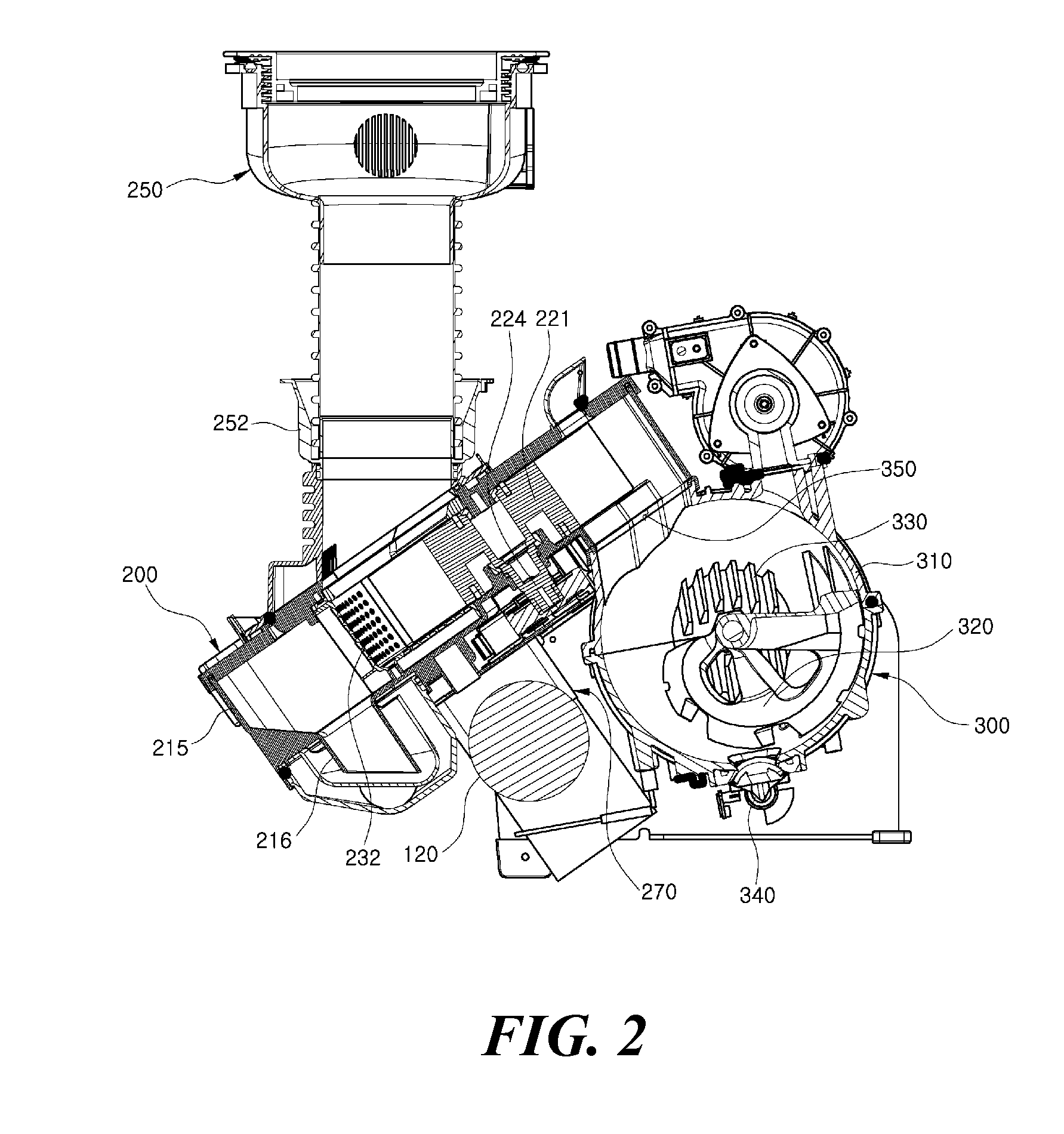 Transfer unit having transfer rotor and food waste treatment apparatus using the same