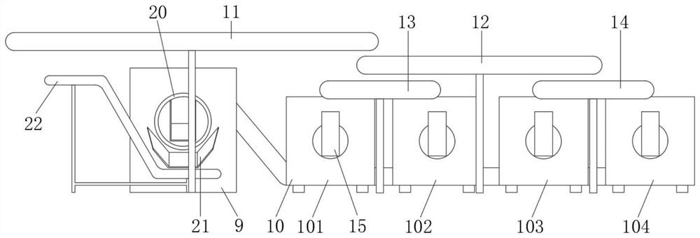 Full-automatic white peony root cleaning line