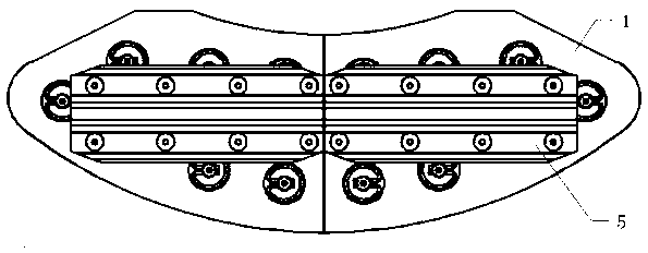 Floating type brake pad for train