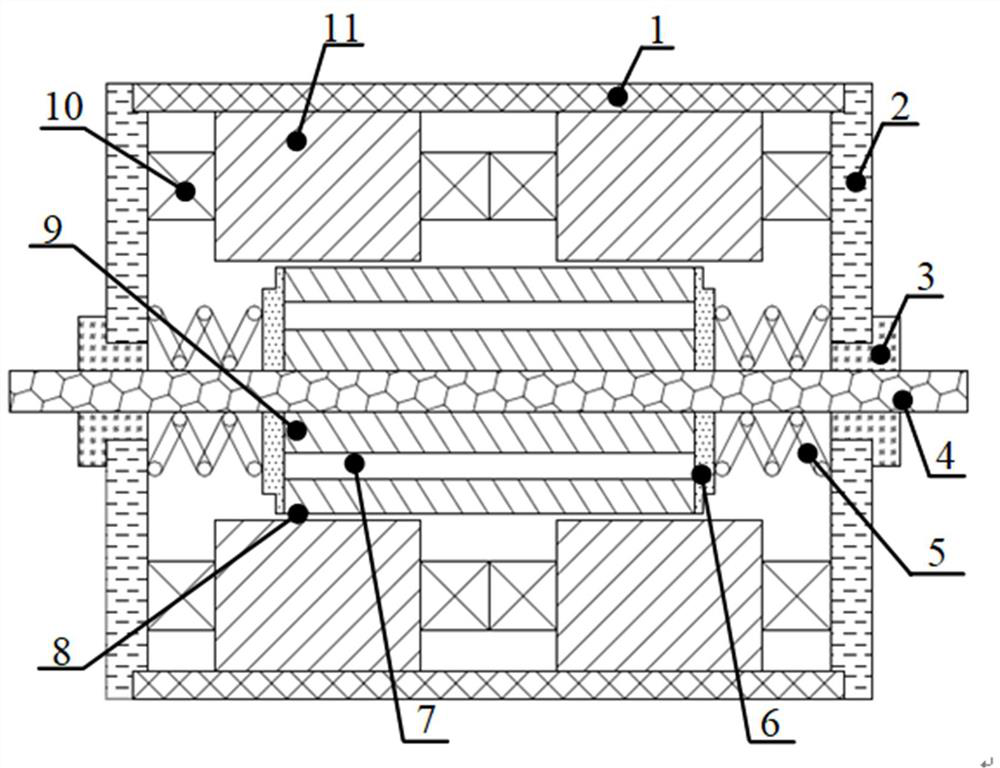 High-power-density transverse magnetic field electromagnetic linear actuator