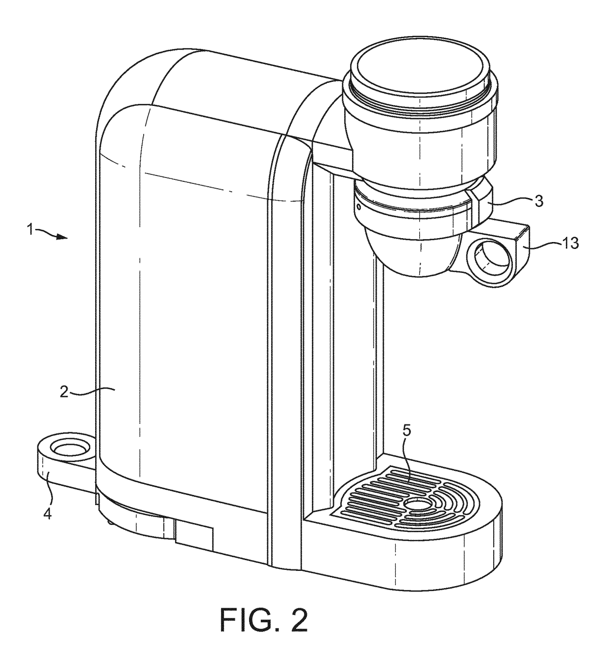 A brewing unit for a food preparation machine