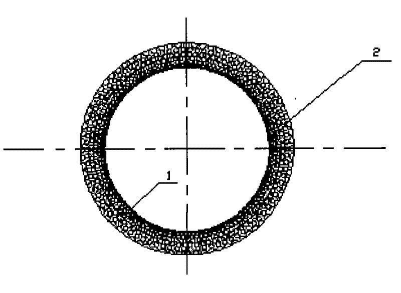 Preparation of continuous hole graded ceramic tube