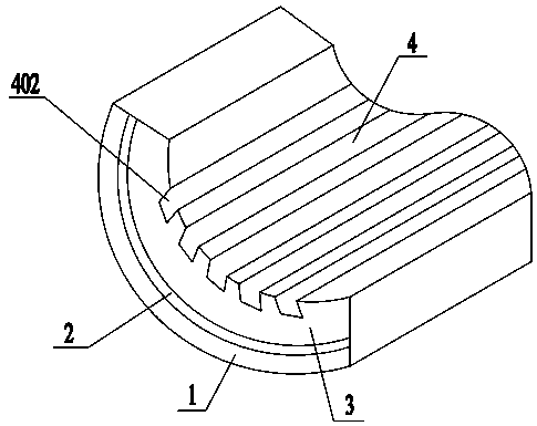 Copper-based bearing pad with toughening interlayer and preparation method of copper-based bearing pad