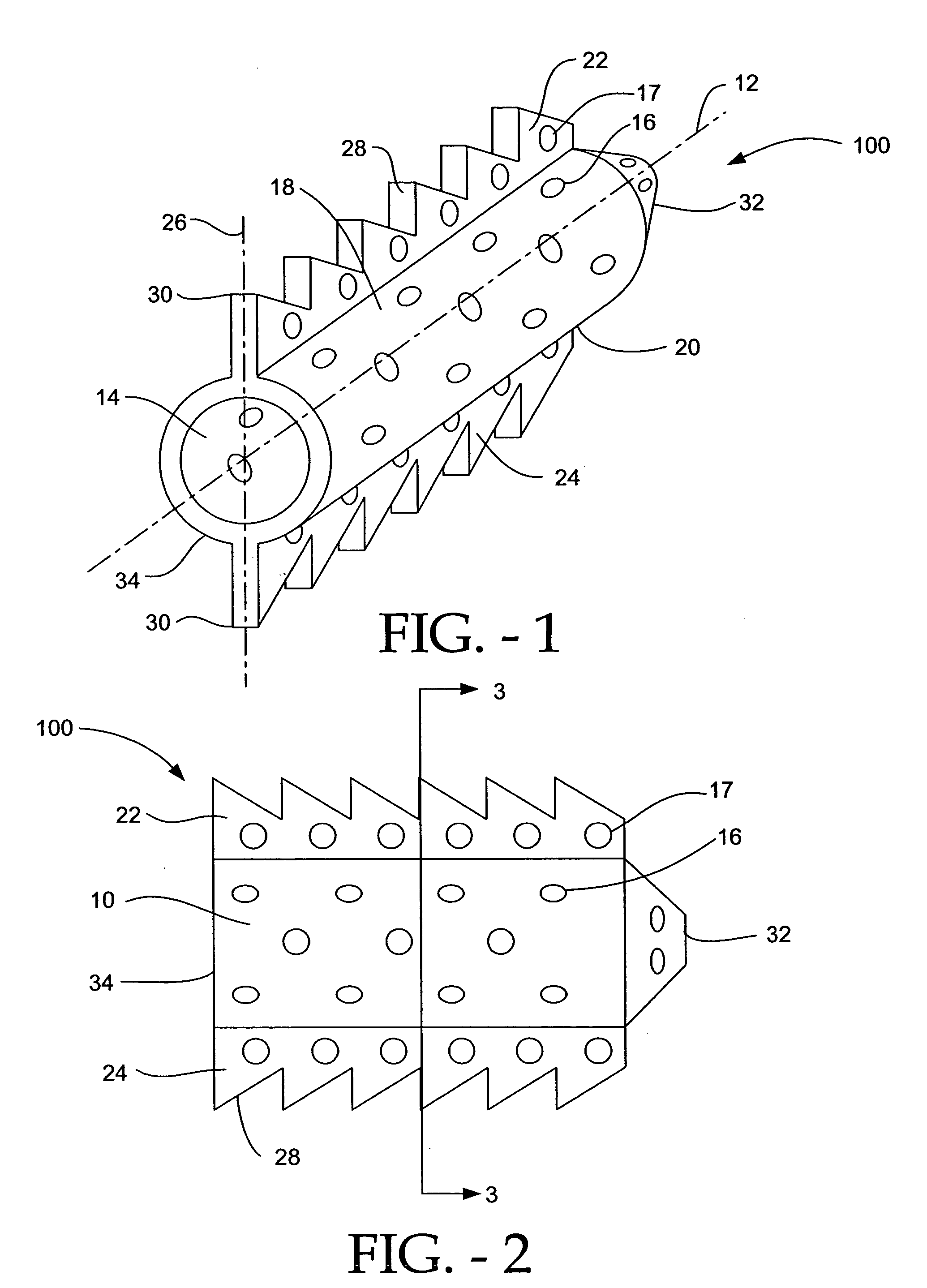 Intervertebral body fusion cage with keels and implantation method