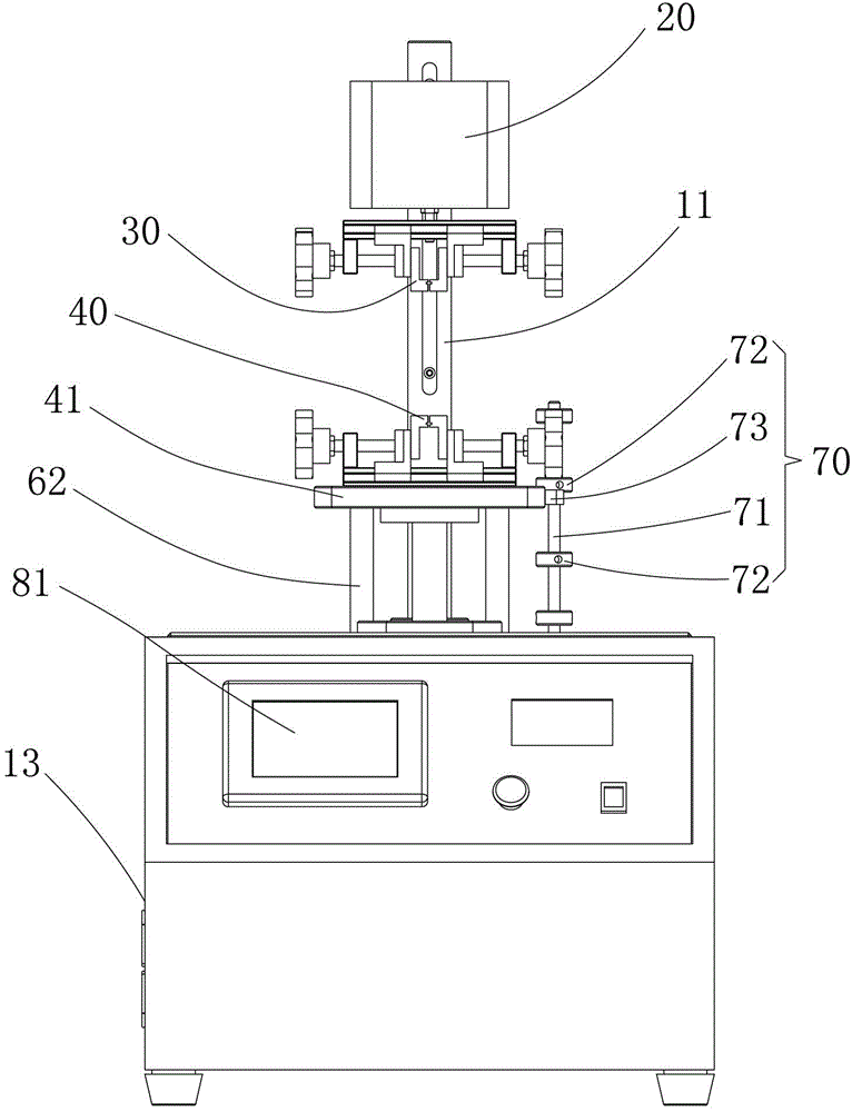 Insertion and extraction force testing device