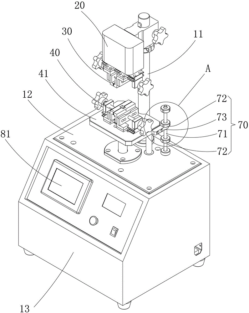 Insertion and extraction force testing device
