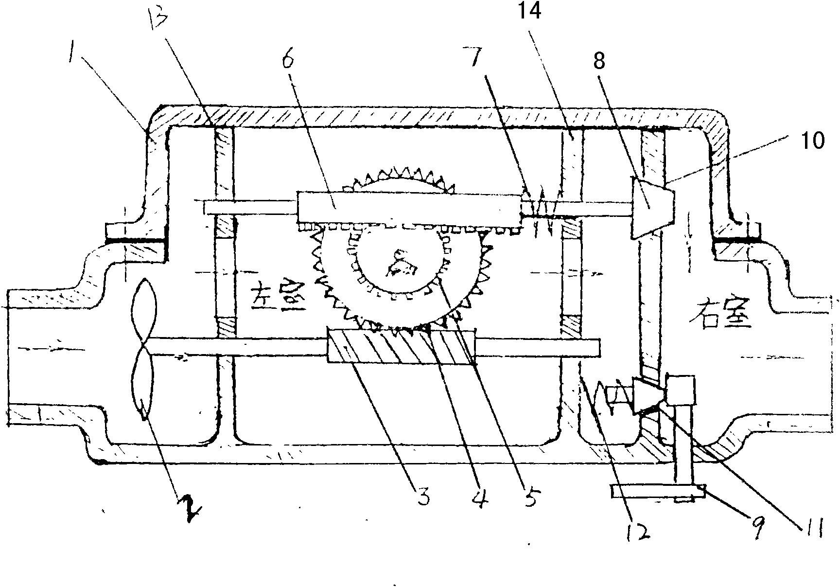 Self-controlled device for valve