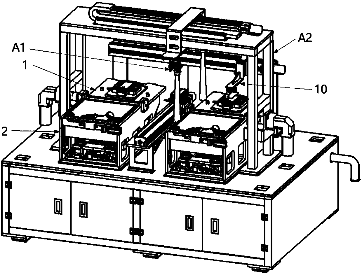 Vacuum laminating device