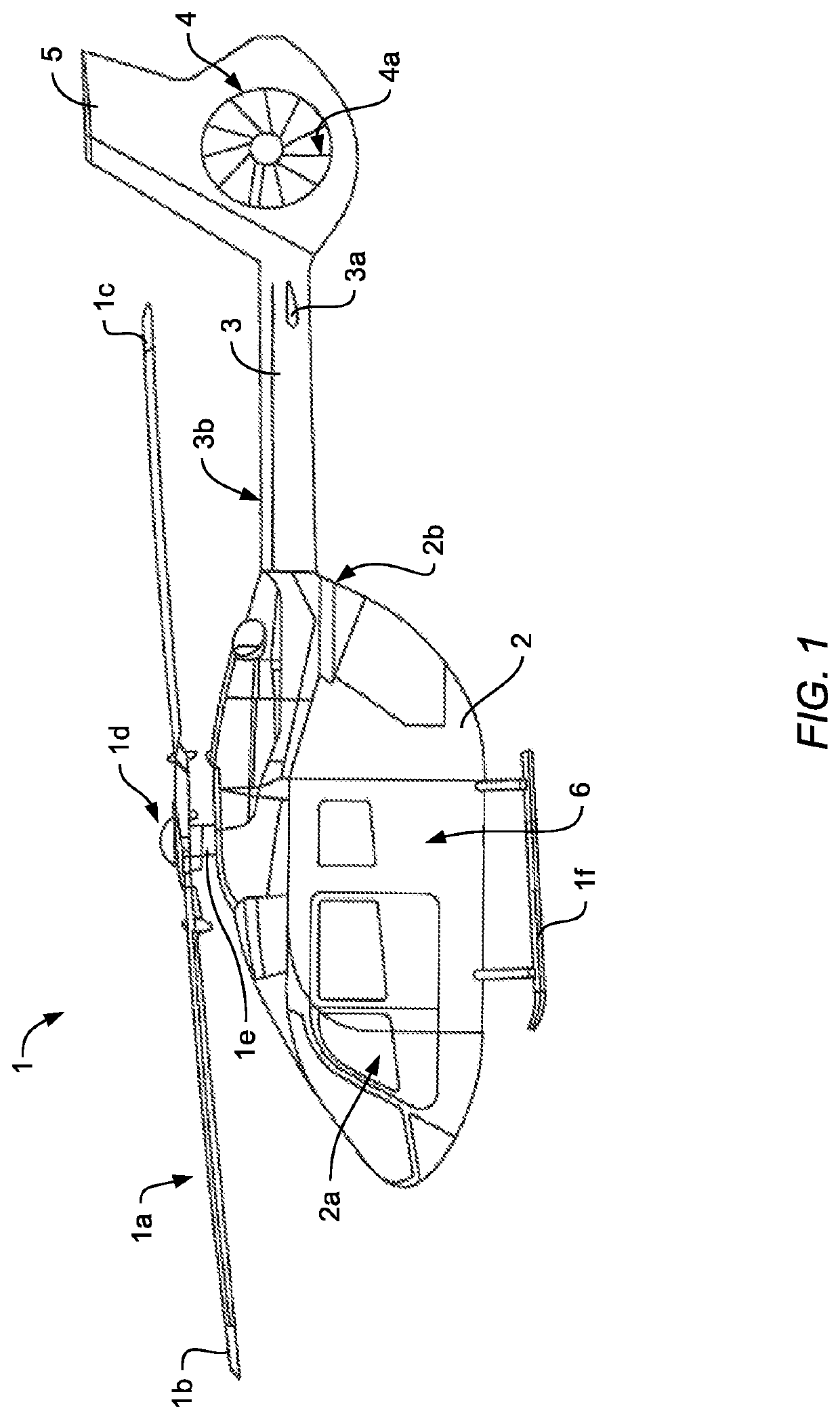 Rotary wing aircraft with a structural arrangement that comprises an electrically conductive connection