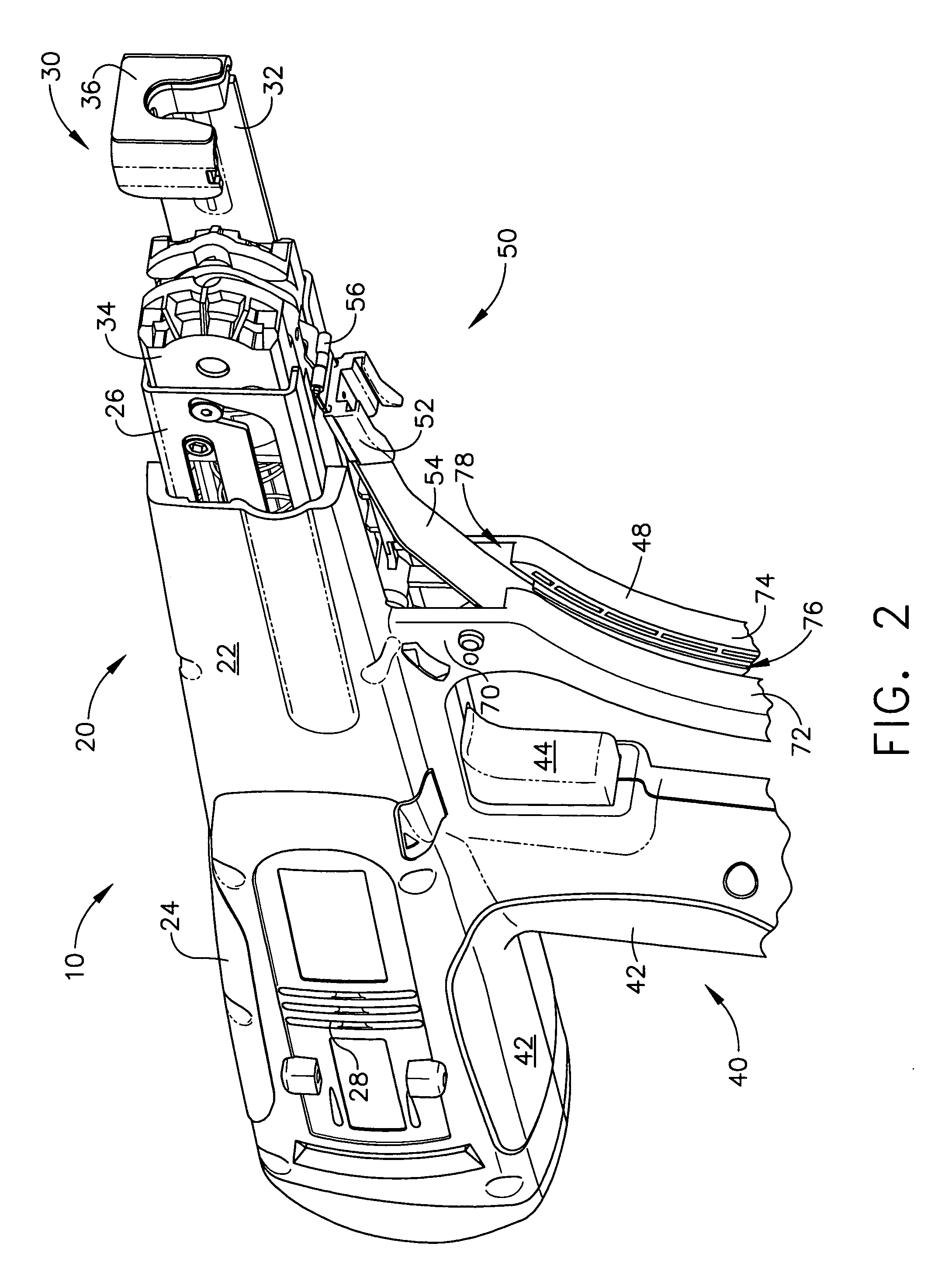Tensioning device apparatus for a bottom feed screw driving tool for use with collated screws