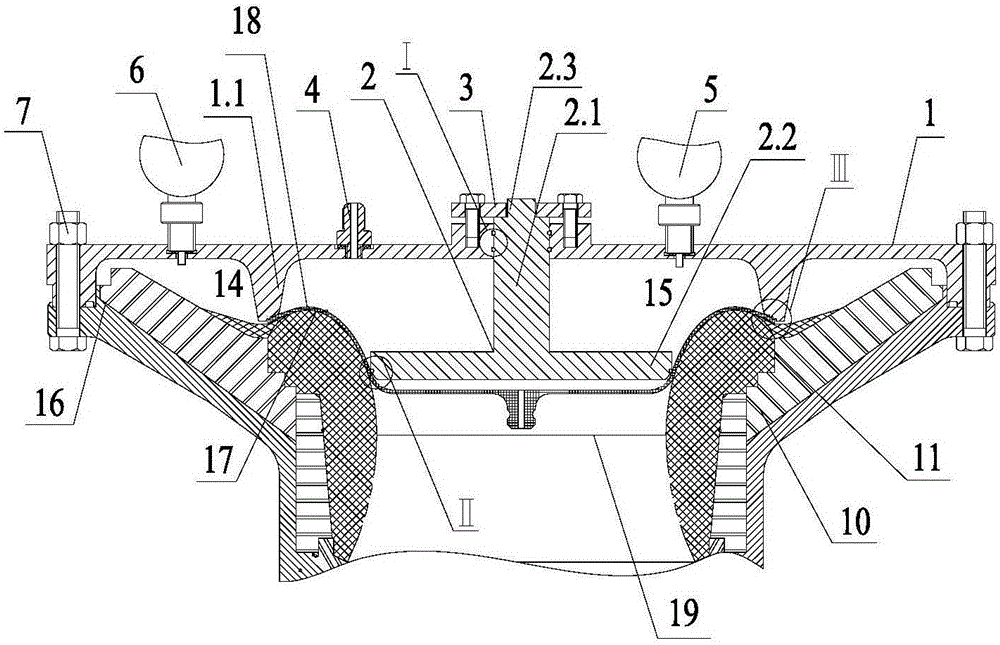 Bonding method for jet pipe and flexible plug cover of solid rocket engine and sealing tool