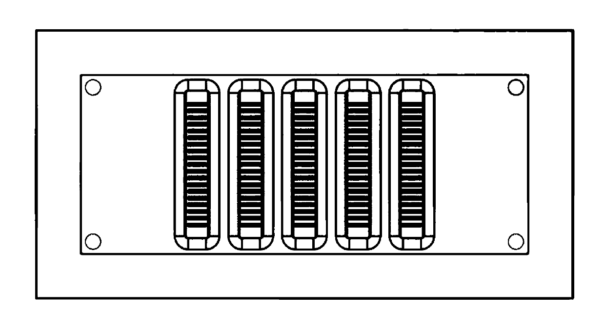 A laser welding method for the active region of a metal bipolar plate